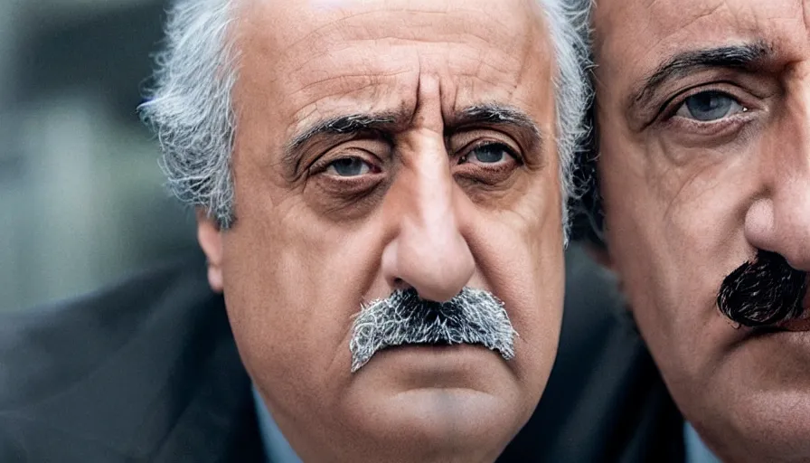 Image similar to hyper-realistic and anamorphic 2010s movie still of Giovanni Falcone, by Paolo Sorrentino, Leica SL2 30mm, beautiful color, high quality, high textured, eyes reflection, detailed eyes