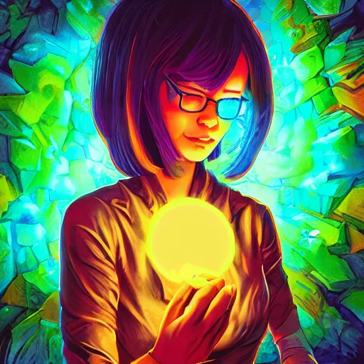 Image similar to skill magic geek inside matrix deepdream radiating a glowing aura stuff loot legends stylized digital illustration video game icon artstation lois van baarle, ilya kuvshinov, rossdraws,