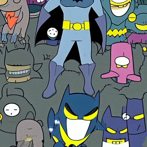 Image similar to batman in the style of adventure time