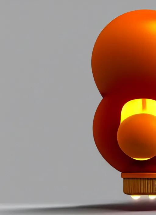 Image similar to 3d render of a giant lightbulb with a mario brothers fire flower inside