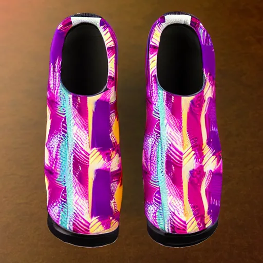 Image similar to outrun incongruous textured galoshes pattern, symmetrical