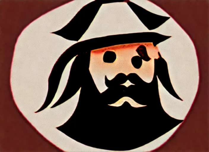 Image similar to a bearded pirate, digital art