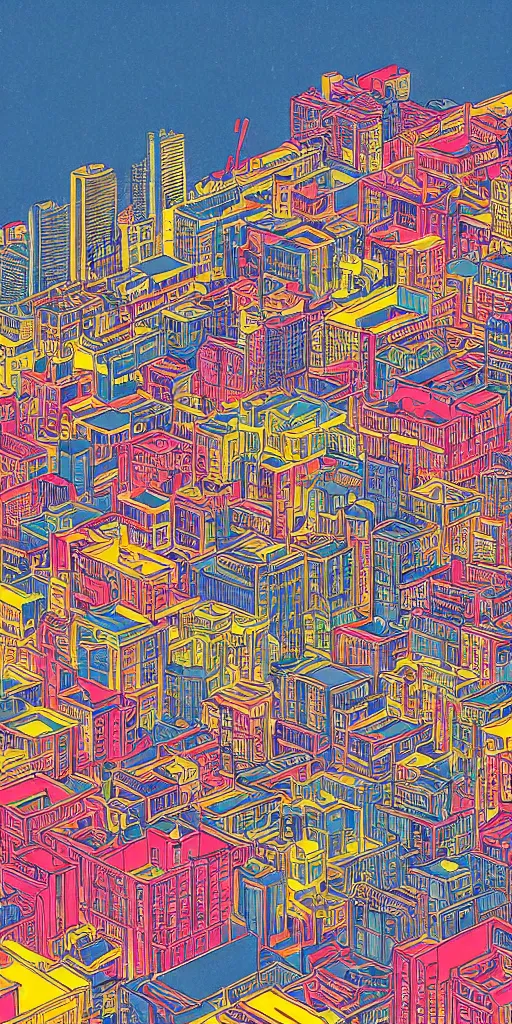 Prompt: san francisco san francisco san francisco, ultrafine detailed illustration by james jean, intricate linework, bright colors, behance contest winner, vanitas, angular, altermodern, unreal engine 5 highly rendered, global illumination, radiant light, detailed and intricate environment