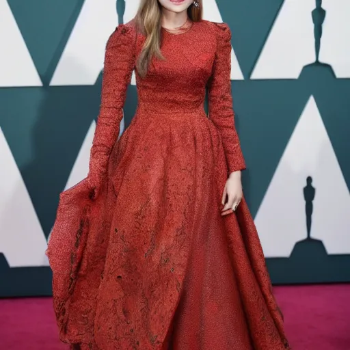 Image similar to portrait of elizabeth olsen walking on the red carpet, trending on artisan, 4 k quality