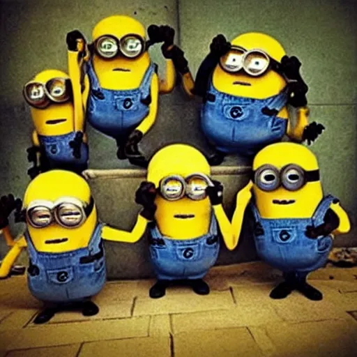 Image similar to “minions part of the Taliban”