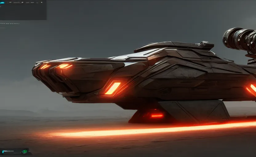 Image similar to an armored futuristic sci fi vehicle, unreal engine, cinematic lighting, texture rost