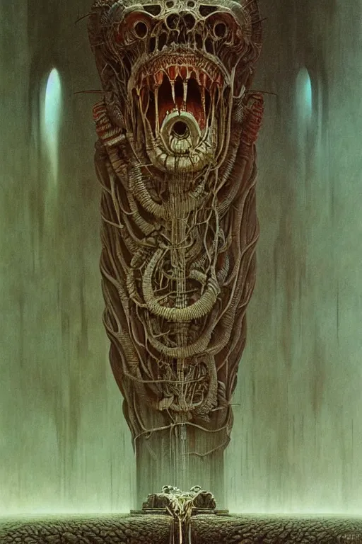 Image similar to travel poster by giger, zdzisław beksinski, greg rutkowski