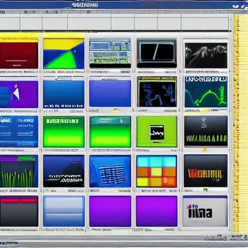 Prompt: WinAmp 1.0 1984 Windows 3.1 Very Basic