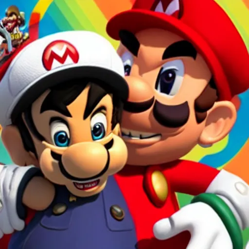 Image similar to “ obama calls bowser gay in mario odyssey. ”