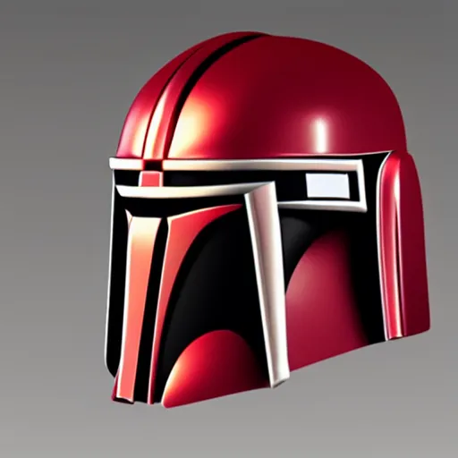 Image similar to Rejected the mandalorian helmet designs, product lighting