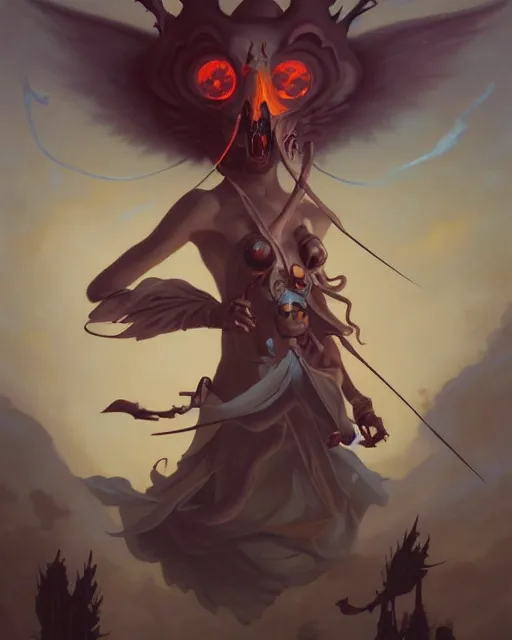 Prompt: ruthless overlord, peter mohrbacher