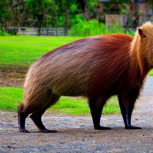 Image similar to giant capybara