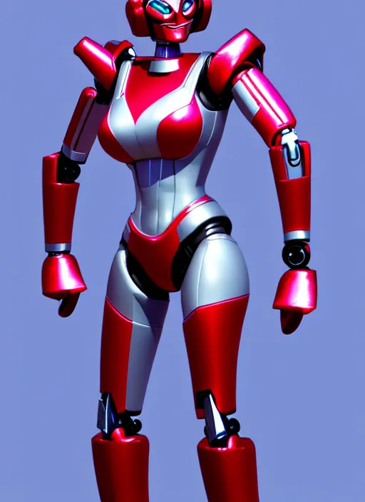 Image similar to Helen Parr as the transformer arcee, android heroine, robot girl, 3d model, curvy, octane render, many intricate details, artstation trending, conceptart.com, official media