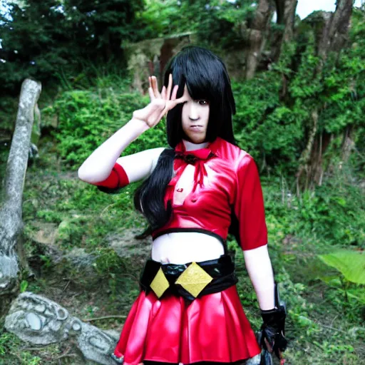 Prompt: rin ayasawa, cosplay