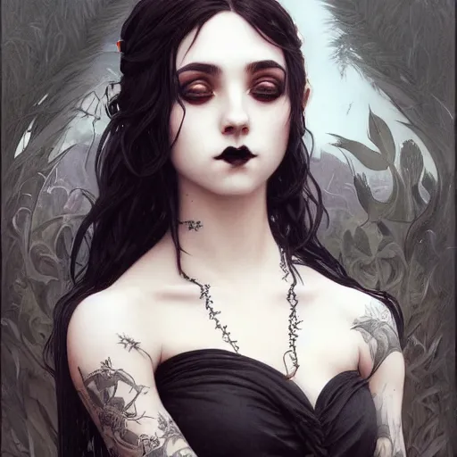 ArtStation - Pretty goth girl looking at you