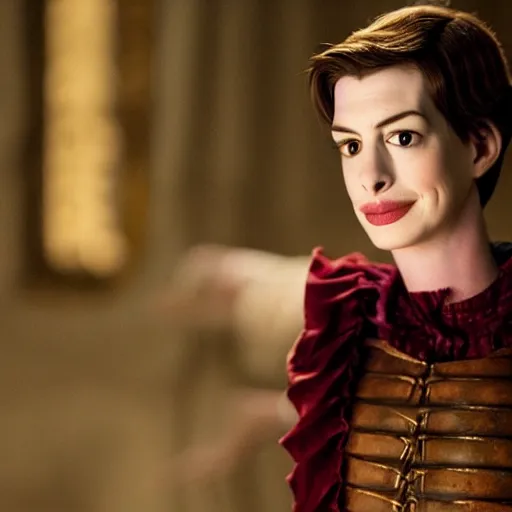 Image similar to Anne Hathaway as Pinocchio