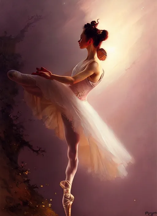 Image similar to prima ballerina by bayard wu, anna podedworna, gaston bussiere, greg rutkowski