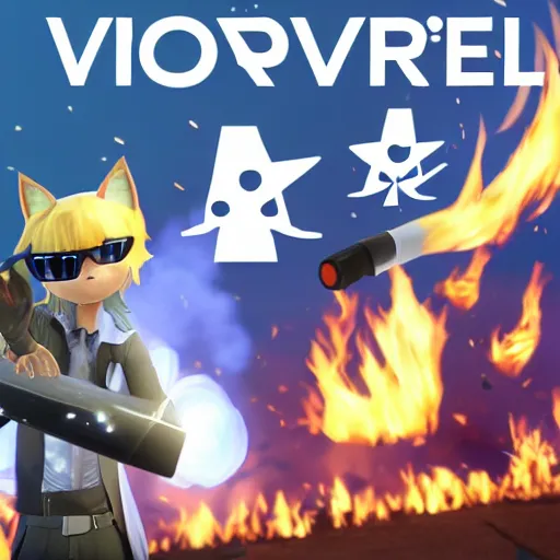 Image similar to VRChat is on fire