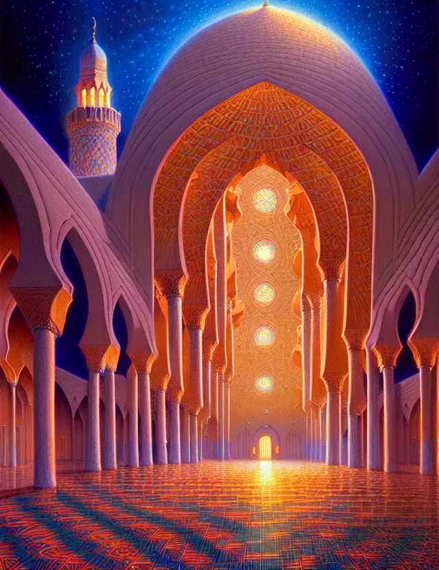 eqyptian mosque palace of light technology, dmt | Stable Diffusion ...