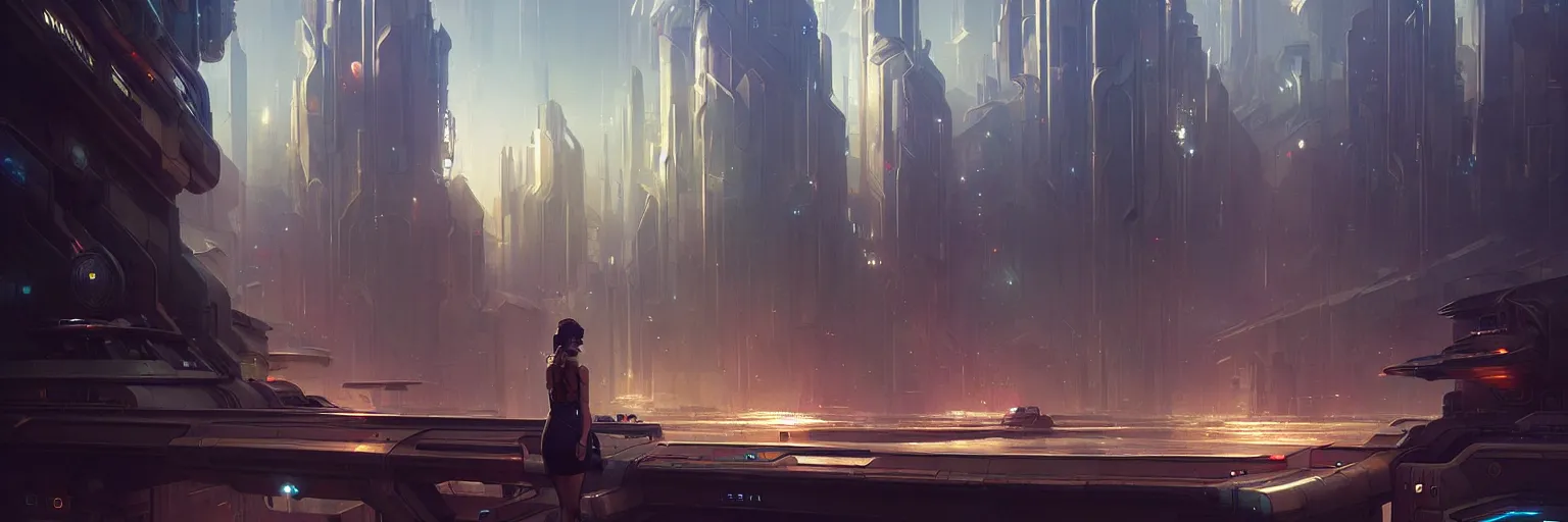 Image similar to out of focus scene of a futuristic dieselpunk cityscape, bokeh, hyper photorealistic, crispy quality, digital photography, art by pascal blanche, art by artgerm, art by greg rutkowski,