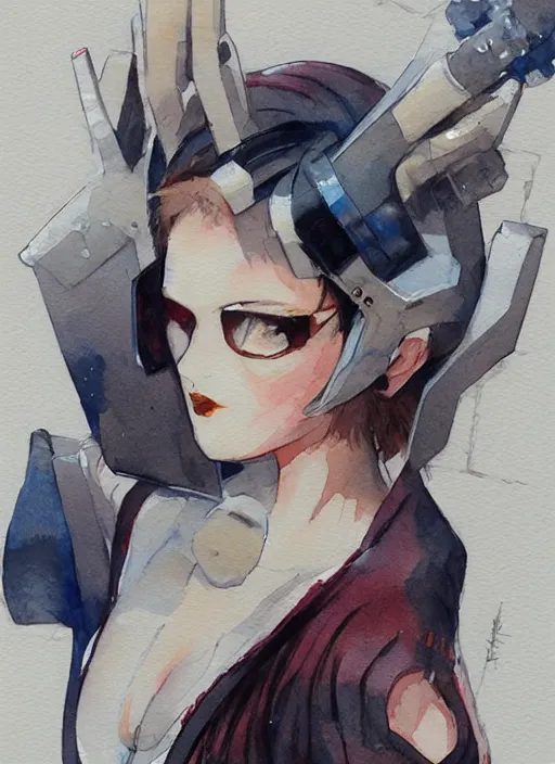 Image similar to concept art of comiket cosplay, pinterest, artstation trending, behance, watercolor, by coby whitmore, silver, laser light,