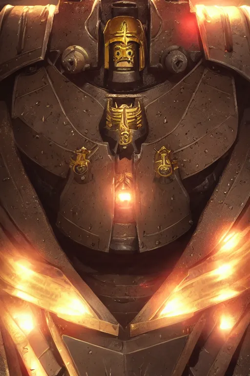 Image similar to armor portrait heros warhammer 4 0 k horus heresy fanart - the primarchs emperor by johannes helgeson animated with vfx concept artist & illustrator global illumination ray tracing hdr fanart arstation zbrush central hardmesh 8 k octane renderer comics stylized