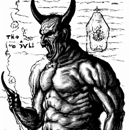 Prompt: what does the devil look like?