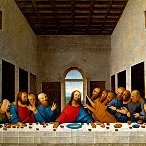 Image similar to The Last Supper painting by Hieronymus Bosch