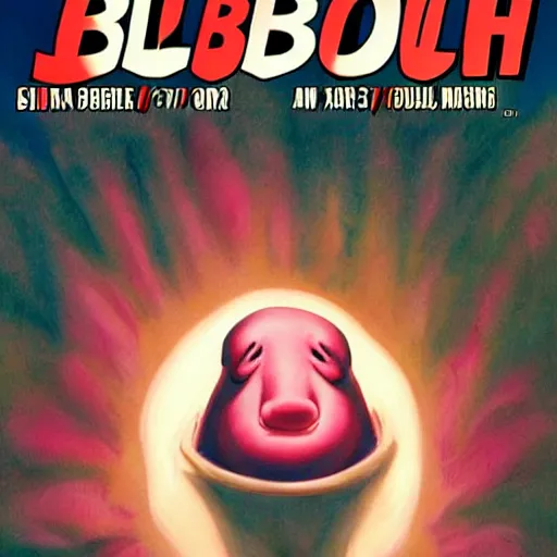 Image similar to comic book cover for issue # 1 of'the blobfish ', art by alex ross