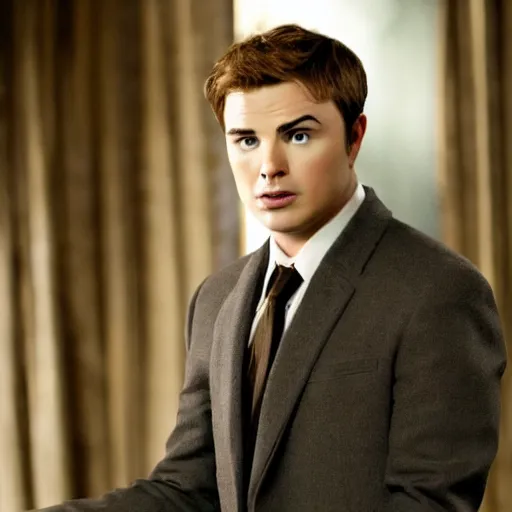 Prompt: A still of Seth MacFarlane as Carlisle Cullen in Twilight (2008), golden eyes