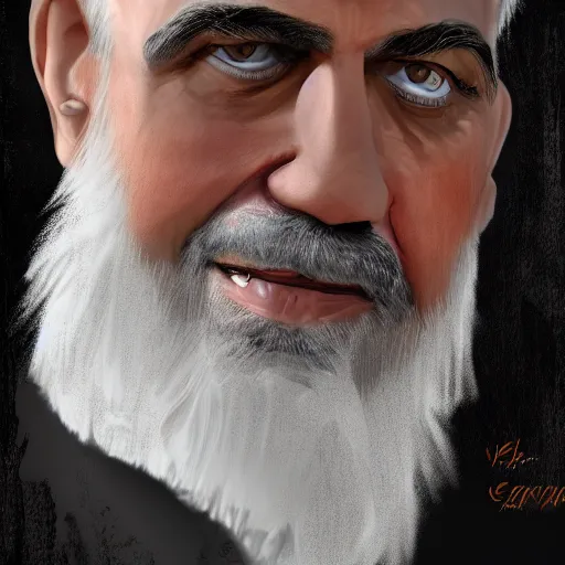 Image similar to Ben Bernanke as Saruman, digital art, cgsociety, artstation, trending, 4k