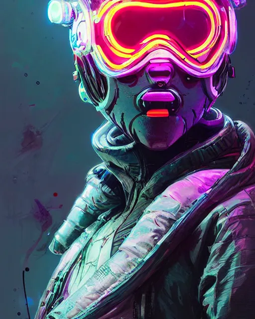 Image similar to wraith from apex legends, cyberpunk futuristic neon. reflective puffy coat, decorated with traditional japanese ornaments by ismail inceoglu dragan bibin hans thoma greg rutkowski alexandros pyromallis nekro rene maritte illustrated, perfect face, fine details, realistic shaded, fine - face, pretty face