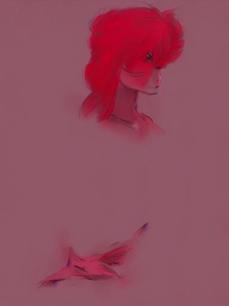 Image similar to red on pink by Disney Concept Artists, blunt borders, rule of thirds