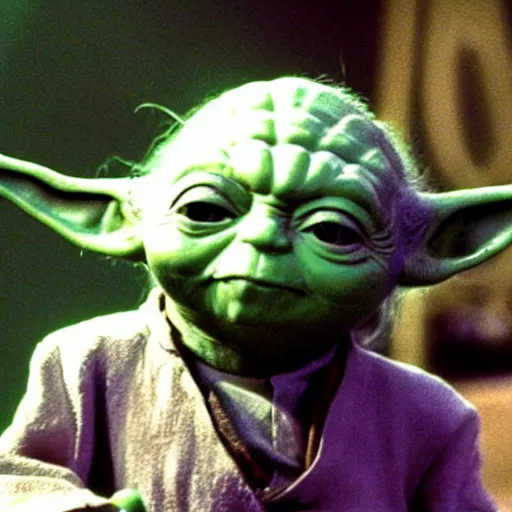 Image similar to yoda performing at woodstock