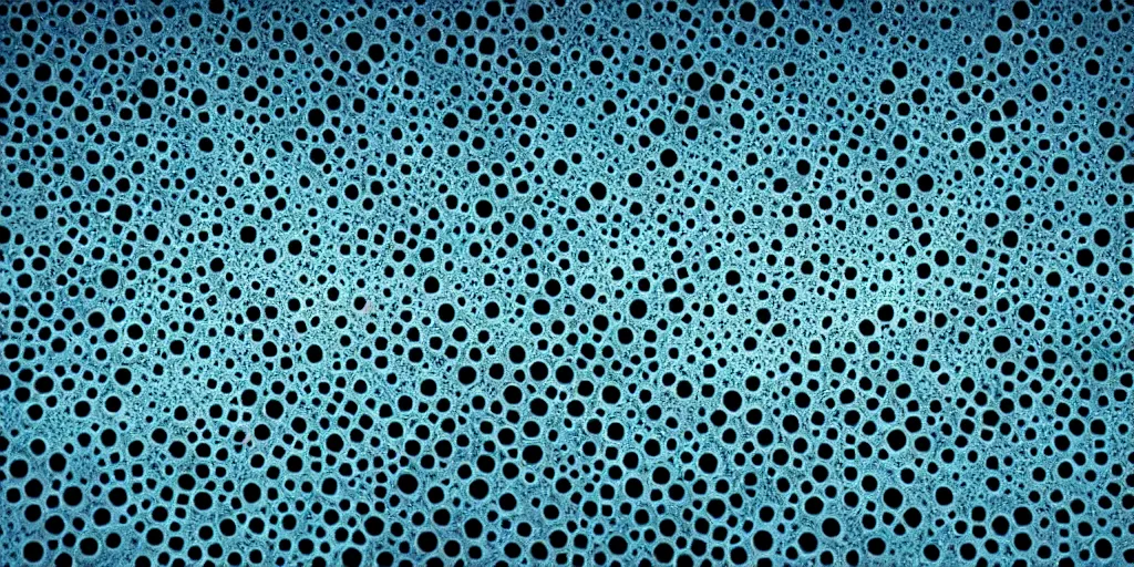 Prompt: trypophobia in the ocean, dark deep, amazing, beautiful, descent