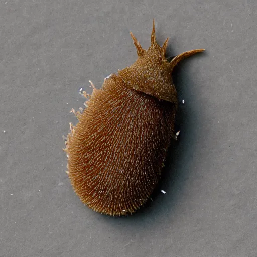 Image similar to a hairy slug