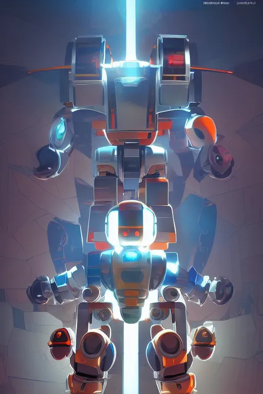 Image similar to metabots medabots medarotto medarot robot minimalist comics, behance hd by jesper ejsing, by rhads, makoto shinkai and lois van baarle, ilya kuvshinov, rossdraws global illumination ray tracing hdr radiating a glowing aura