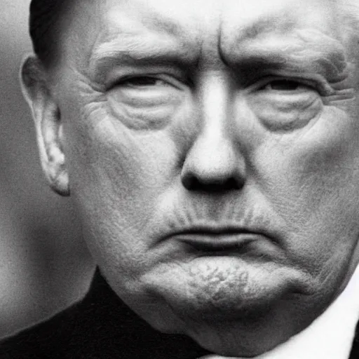 Prompt: donald trump as hitler, award winning photograph