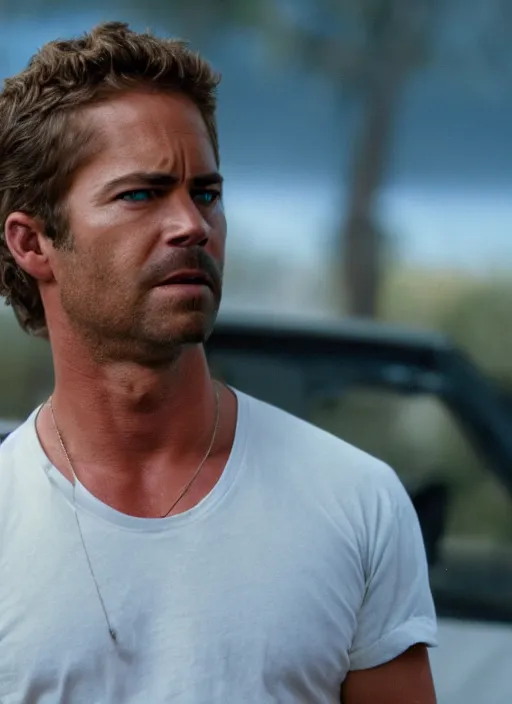 Prompt: film still of Paul Walker as Martin Riggs in Lethal Weapon, 4k