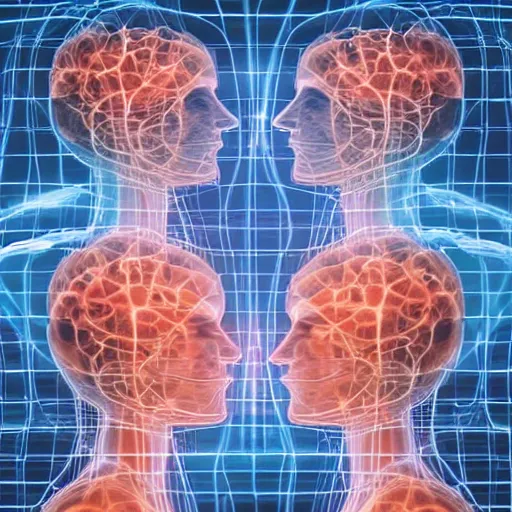 Image similar to neural synchronization between two people