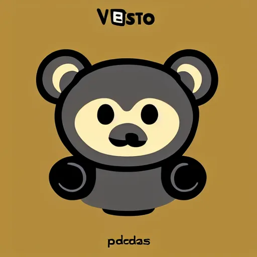 Image similar to podcast vector logo of cute cuddly bear listening to music, podcast, microphone, melodic, dreamy, isometric, adorable, octane render, golden ratio, 4k UHD, iconic design