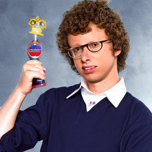 Image similar to Napolean dynamite as a Mr. Universe contestant