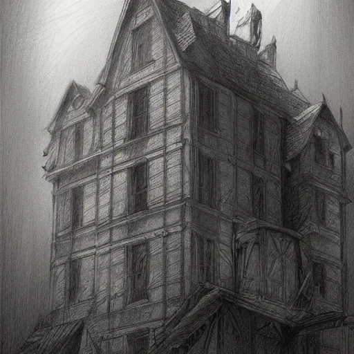 Image similar to close up of ghosts in a haunted house, pencil sketch, realistic shaded, fine details, realistic shaded lighting poster by greg rutkowski