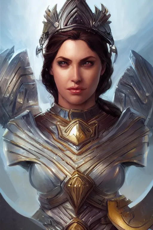 Image similar to amazon valkyrie athena, d & d, fantasy, portrait, highly detailed, headshot, digital painting, trending on artstation, concept art, sharp focus, illustration, art by artgerm and greg rutkowski and magali villeneuve