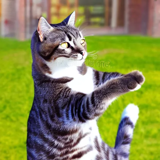 Image similar to cat dancing stock image