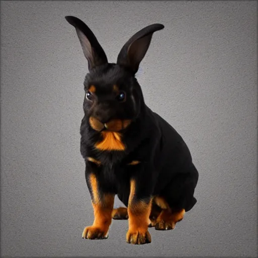 Image similar to Rottweiler rabbit hybrid