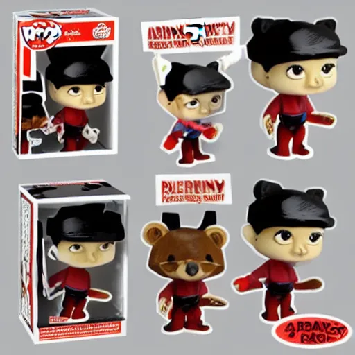 Image similar to audrey hepburn cos play bear outfit, stop motion vinyl action figure, plastic, toy, butcher billy style