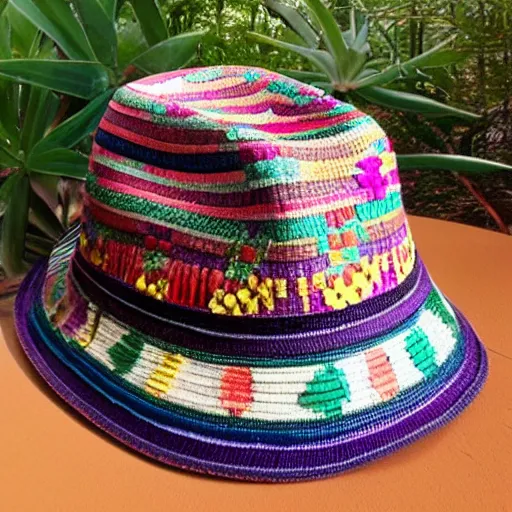 Image similar to mexican folk art fedora