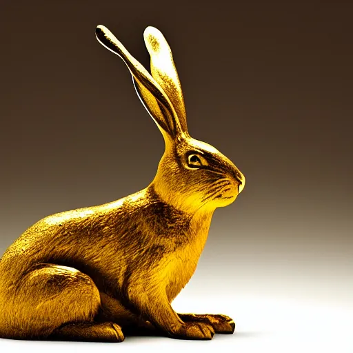 Image similar to the golden hare, by kit williams dramatic lighting, smooth, sharp focus, extremely detailed