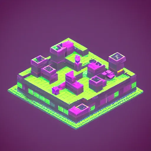 Prompt: a spooky ghost. isometric, voxels, game art.